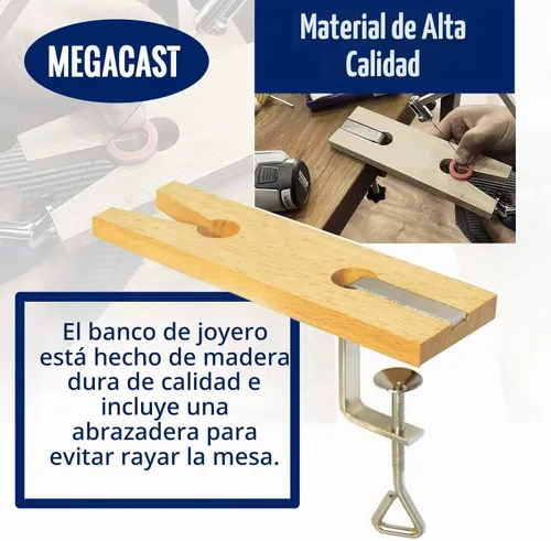 Vista 7 de V-Slot C-Clamp Banco Pin Abrazadera Montaje en Mesa Banco de Trabajo Joyeros Herramienta