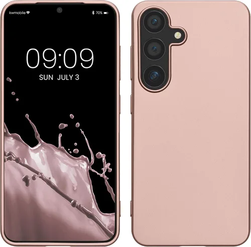 Vista 15 de kwmobile Funda compatible con Samsung Galaxy S23 - Funda protectora de silicona TPU suave y delgada - Piedra antigua
