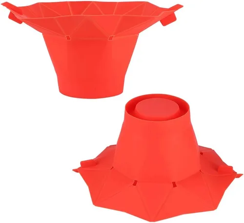 Vista 8 de Cuenco de palomitas de maíz, popcorn popcorn poppoppop, rojo, plegable, para microondas, para hacer palomitas de maíz, máquina de hacer palomitas
