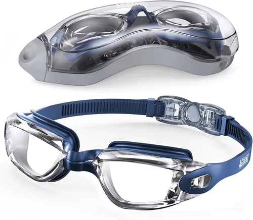 Vista 49 de Aegend Swim Goggles, Swimming Goggles No Leaking Full Protect Adult Youth Todo negro