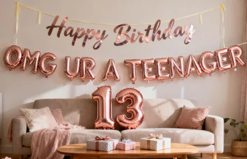 Vista 6 de Cartel de fondo oficial de 13 cumpleaños, cartel oficial de fiesta de cumpleaños de 13 años, fondo de fotografía de feliz cumpleaños de 13 años