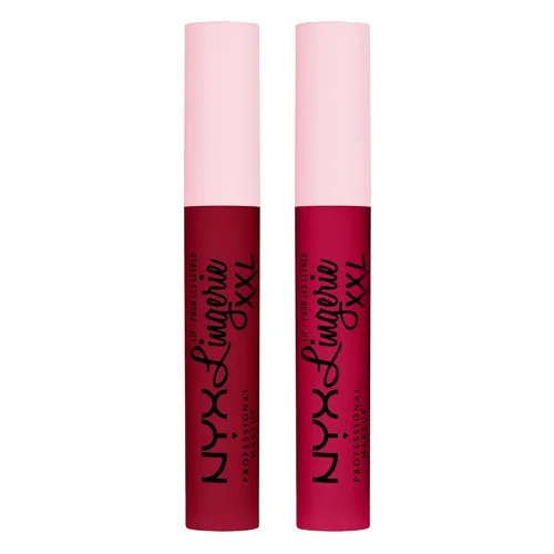 Vista 23 de Nyx - Maquillaje profesional; labial líquido de la línea Lingerie XXL, mate, Undress'd (Color rosa en tono desnudo)