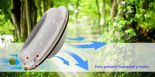 Vista 5 de Ventilador de ventilación solar sin batería para barco, yate, cámper, hogar, blanco