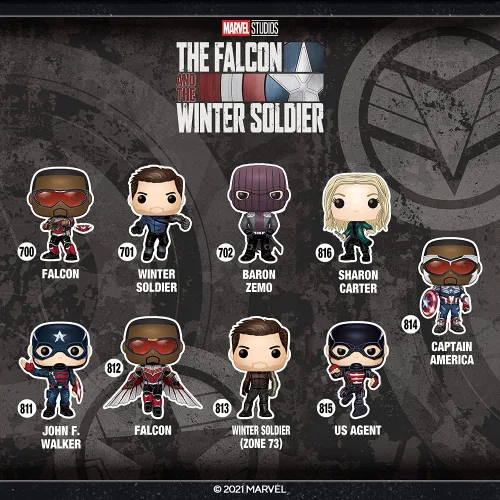 Vista 3 de ¡Funko Pop! Marvel: Halcón y el soldado de invierno - U.S. Agente
