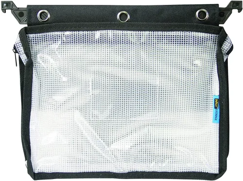 Vista 5 de Advantus Bolsa expansible con cremallera, 13 x 9.25, negro/transparente