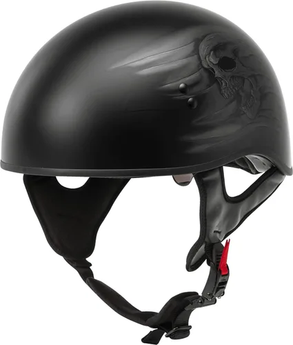 Vista 2 de GMAX HH-65 Naked DOT aprobado medio casco para motocicleta, ciclomotor, scooter y más
