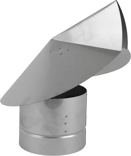 Vista 5 de FAMCO Tapa de chimenea direccional de viento (acero galvanizado, 5 pulgadas)