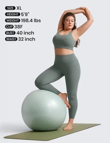 Vista 37 de CRZ YOGA Butterluxe - Brasier deportivo con espalda en U para mujer, cuello redondo, acolchado, de bajo impacto, para yoga, entrenamiento