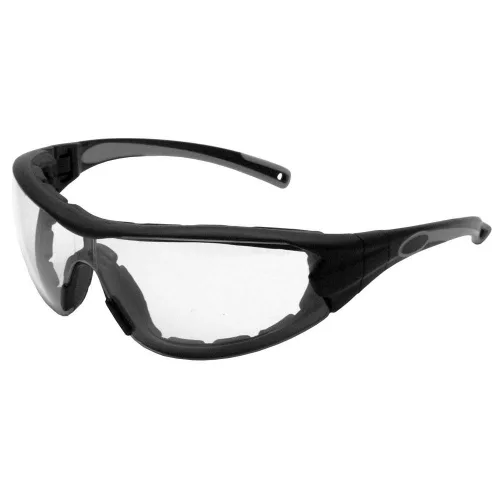 Vista 5 de Gateway Safety 21GB9F Swap Wraparound Gafas/Anteojos Híbridos de Seguridad para los Ojos, Lente Antivaho con Espejo Azul, Marco Negro con Borde