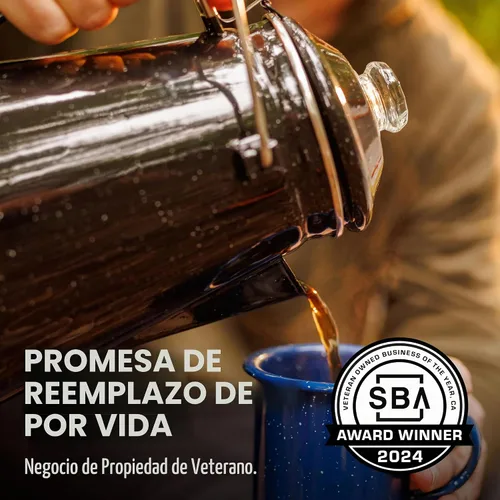 Vista 7 de COLETTI Cafetera Percolator clásica: la cafetera de camping más nostálgica, ahora modernizada [esmalte negro, 12 tazas]