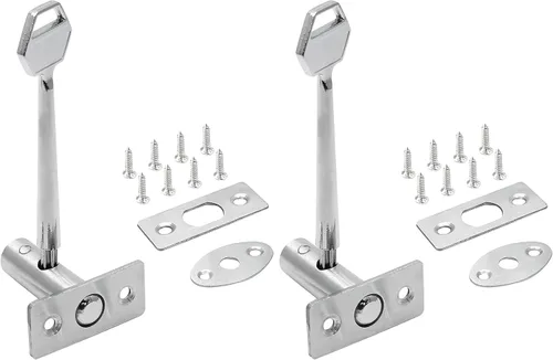 Vista 9 de Cerradura de mortaja de acero inoxidable con llave y tornillo para puerta de 3.14 pulgadas de longitud