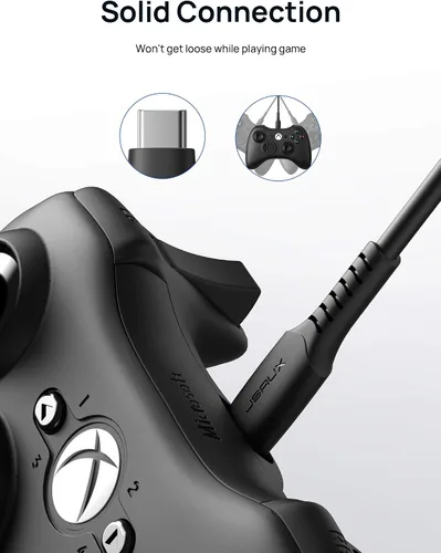 Vista 4 de JSAUX Cable de carga para controlador PS5 de 10 pies, USB C anillo magnético antiinterferencia Cable de carga rápida para controlador PS5 DualSense