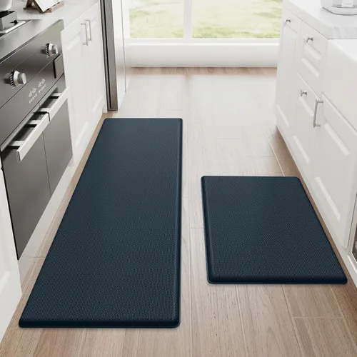 Vista 40 de StepRite Tapetes de cocina, 2 tapetes acolchados, antifatiga, para piso, de escritorio, antideslizante, impermeables, oficina, alfombras de 17.3 x