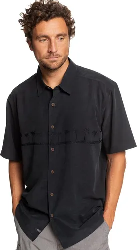 Vista 4 de Quiksilver Men's Tahiti Palms 4 Button Up Floral Collared Shirt