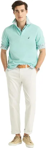 Vista 12 de Nautica playera polo clásica de mangas cortas, color sólido, para hombre