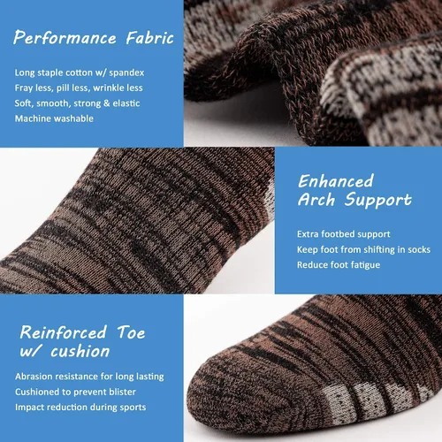 Vista 4 de ui Performance Cushion - Calcetines deportivos de algodón para hombre paquete de 48