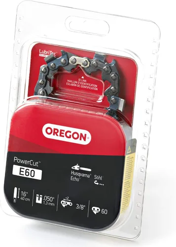 Vista 3 de Oregon E60 PowerCut - Cadena de motosierra de 16 pulgadas, se adapta a Husqvarna, Stihl, Echo