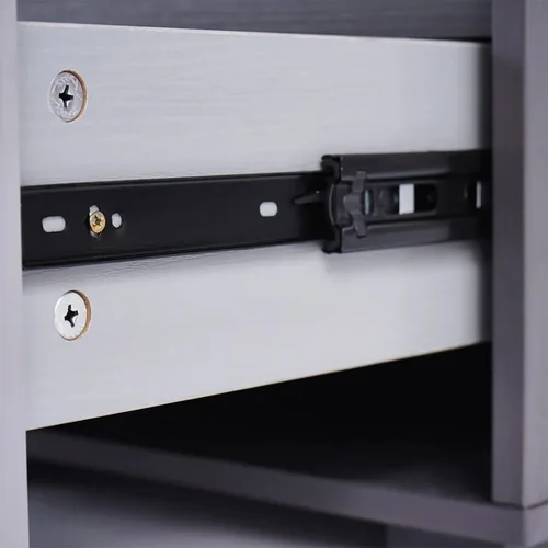 Vista 7 de homary Consola de TV extensible para sala de estar, centro de entretenimiento rectangular con 3 cajones, soporte de TV de hasta 110 pulgadas