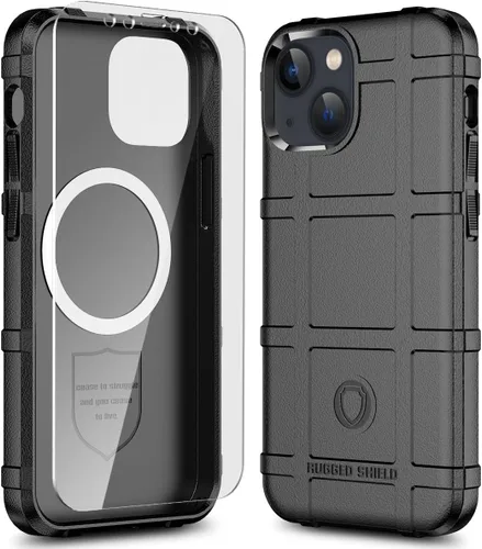 Vista 53 de Funda para iPhone 13, Rugged Shield 8 pies a prueba de caídas TPU Armadura gruesa Funda protectora táctica compatible con iPhone 13 (6.1 pulgadas)