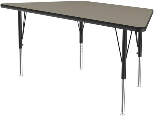 Vista 61 de Correll - Mesa rectangular de actividades para el aula de 24 x 36 pulgadas, altura ajustable (19-29 pulgadas), parte superior de nogal colonial