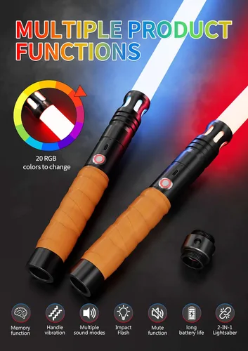 Vista 18 de jvmusaber Dueling Lightsaber Light Saber for Kids Adults, Light Sword Toy
