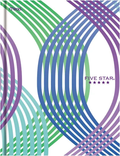 Vista 5 de Five Star Libro de composición/cuaderno, papel rayado universitario, 100 hojas, 9-7/8 x 7-1/2 pulgadas, diseños surtidos, paquete de 3 (38017)
