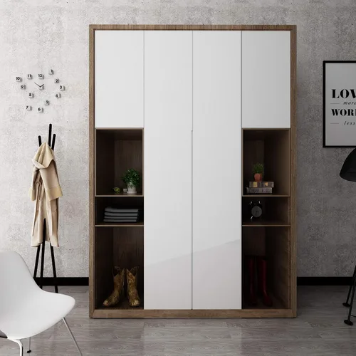 Vista 5 de VEELIKE Papel de contacto blanco de 15.74 x 354.33 pulgadas, papel tapiz extraíble con purpurina brillante para despegar y pegar, cubierta