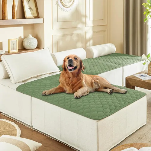 Vista 28 de gogobunny Manta para mascotas 3 veces más resistente, impermeable y a prueba de arañazos; protector de muebles reversible para perros y gatos, funda