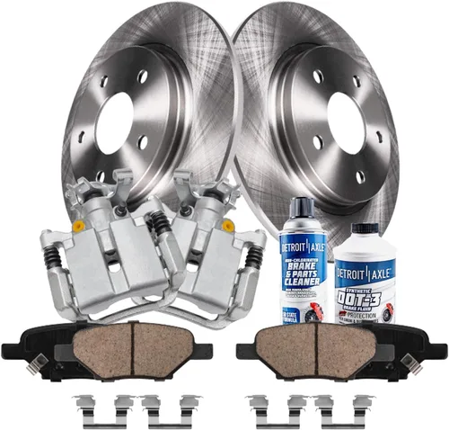 Vista 26 de Detroit Axle - Rotores de freno para Chrysler 200 2015 2016 2017, Rotores de freno de disco de reemplazo: 12.01" pulgadas delantero y 10.95