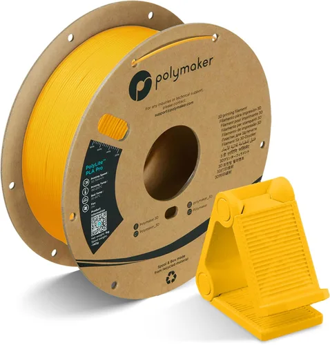 Vista 19 de Polymaker PLA Pro Filament 1.75mm 1KG Black, High-Impact Resistance Tough, High Speed Up to 300mm/s, Clean Surface, Low-Warp, Easy to Print on