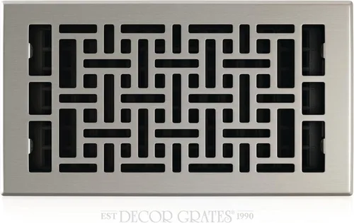Vista 11 de Decor Grates Registro de suelo oriental AJH212-RB, 2 x 12 pulgadas, acabado de bronce frotado