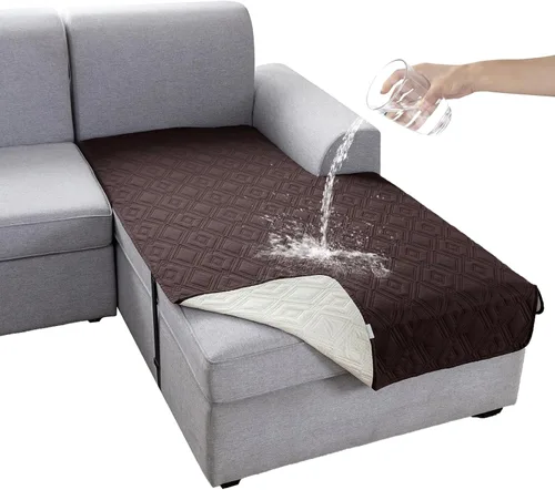 Vista 41 de Genina Juego de 2 Fundas de Reposabrazos para Sofá 100% Impermeables, Fundas para Reposabrazos de Sofá, Sillón, Protectores Antideslizantes