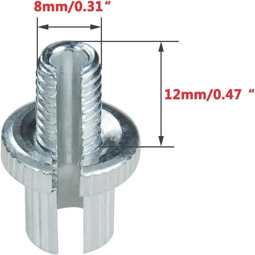 Vista 3 de HOLATO Tornillo ajustador de cable de freno M8 Clucth de 0.315 in para Coleman CT200U CT100U Baja Yerf-Dog Mini Bike CT70 CRF50 CRF110 XR50 KLX110