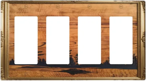 Vista 48 de Cubiertas de Interruptor de Luz Artísticas Decorativas Boho Figura Abstracta Interruptor de Pared Único Placa de Interruptor Decorativo Placa
