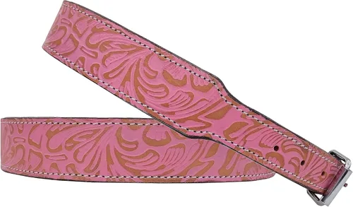 Vista 8 de Affilare Collar de perro de cuero estilo occidental resistente acolchado para cachorros y perros grandes 10AB134-XS