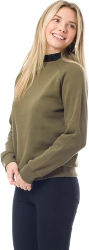 Vista 37 de MixMatchy Sudadera básica suave y cómoda de forro polar con cuello redondo para mujer