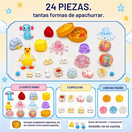 Vista 8 de Juego de 24 juguetes sensoriales surtidos para ansiedad para niños a partir Multicolor