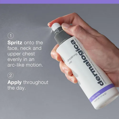 Vista 4 de Dermalogica Ultracalming Mist - Spray facial para pieles sensibles con aloe, calmante e hidratante, alivia rápidamente la inflamación