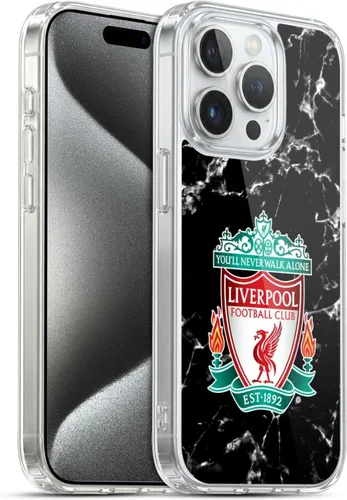 Vista 8 de Oficial LIVERPOOL Football Club 2017/18 Mármol Soft Gel Case para iPhone de Apple 7 Plus/8 PLUS Escudo negro.