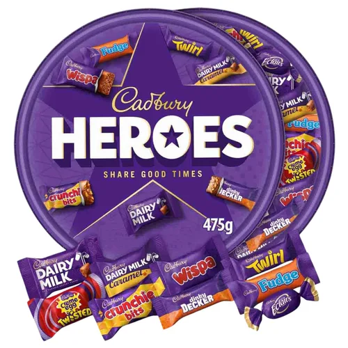Vista 4 de Cadbury Heroes - Tina de chocolate (19.40 oz)