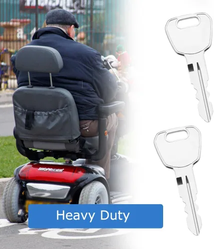 Vista 4 de Llaves de repuesto compatibles con Shoprider Mobility Scooters Cutie L, Dasher 3/4/9, Scootie, Sprinter, Sunrunner 3/4, Start Electric Scooter, 2
