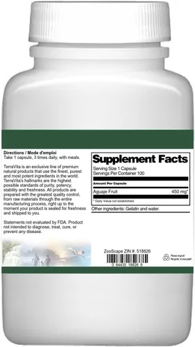 Vista 3 de Aguaje Fruta - 450 mg (100 Cápsulas, ZIN: 518826) - Paquete de 3
