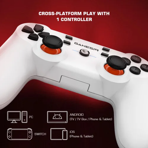 Vista 3 de GameSir T3S Wireless Gaming Controller, PC Controller for Windows 781011, Android, Gamepad Joystick with Turbo and Dual Vibration, Gaming Controller