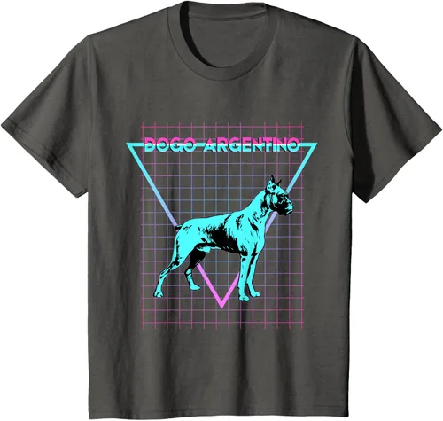 Vista 13 de Dogo Argentino - Camiseta con diseño de perro argentino, Negro