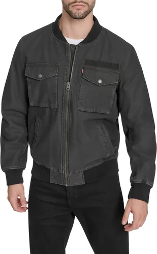Vista 30 de Levi's MA-1 Flight chamarra satinada sin relleno para hombre