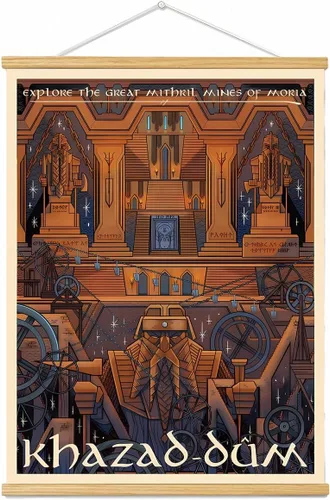 Vista 15 de Meksular Impresiones artísticas de pared de paisaje de la Tierra Media, pintura en lienzo, carteles de fantasía, imágenes de pared, para regalo