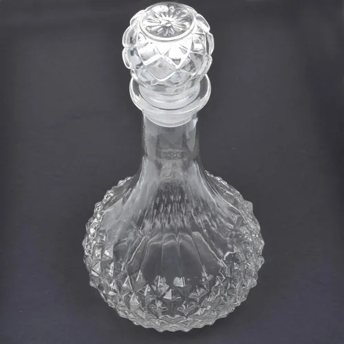 Vista 2 de KLOUD City® Decantador de licor de vino de whisky transparente de 33.8 fl oz con tapón