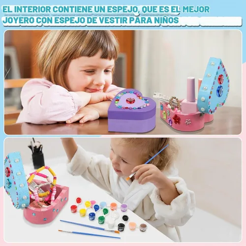 Vista 6 de Kigley Juego de 6 cajas navideñas para pintar tu propio corazón