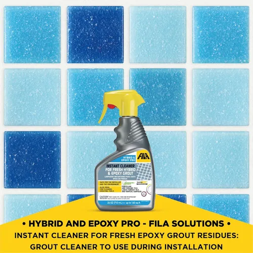 Vista 4 de FILA Surface Care Solutions, HYBRID & EPOXY PRO, limpiador instantáneo para residuos de lechada epoxi frescos, limpiador de lechada para usar