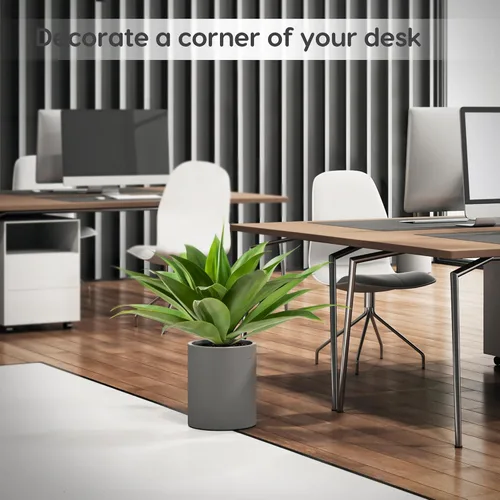 Vista 7 de Velener Plantas artificiales de agave falsas, Plantas suculentas falsas para decoración de habitaciones, tallos de plantas de agave sintético sin